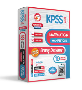 2024 KPSS Matematiğin Manifestosu 10lu Dijital Çözümlü BRANŞ Deneme PAKETİ