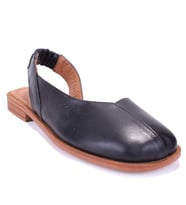 Dagoster DZA07-60216233 Siyah Günlük Ortopedik Deri Spor Kadın sandalet
