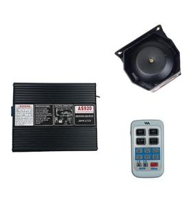 Space Mikrofonlu Metal Siren Uzaktan Kumandalı /SSSR45-1
