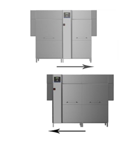 Electrolux Professional Çift Durulamalı Konveyörlü Bulaşık Makinesi 250 Sepet/saat EDR250ER5V