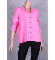 PEMBE  RENK  SATEN PAMUKLU ORTA BOY FAKİR KOL  GÖMLEK
