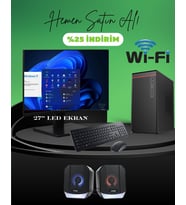 DAGMOR 400W BN2015087 H110 ANAKART İNTEL İ5 6 8GB DDR4 120GB SSD 27' MONİTÖR WİFİ FULL SET (Siyah)
