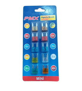 Mini Bıçak Sigorta 10'lu Set 