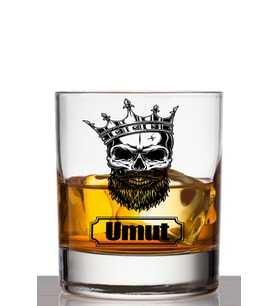 Kişiye Özel Skull King Viski Bardağı