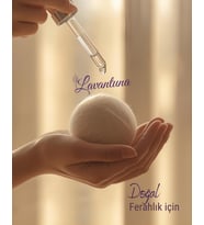 Doğal Kurutma Topları (3’lü) & Saf Lavanta Uçucu Yağı 10 ml  Şık Hediye Seti (Çapa Mor)