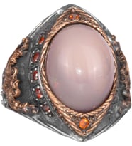 925 Ayar Gümüş Yüzük - Gerçek Oval Opal Taşı ile Tasarlanmış Şık Takı Parçası