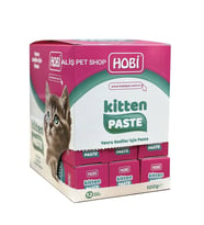 Hobi Kitten Paste Yavru Kediler İçin Multivitamin Pastası 100gr x 12 Adet (Çok Renkli)