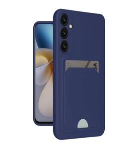 Samsung Galaxy A25 5g Kılıf Kelvin Kartvizitli Silikon - Lacivert