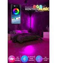 Şerit LED 256-Renk Bluetooth RGB LED Abajur / Aplik – Kumandasız Akıllı Işık