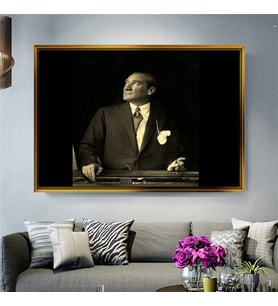 Altın Çerçeveli dekoratif tablo a1477 (Gold)