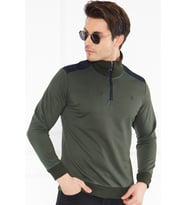 V4008 DEWBERRY ERKEK SWEATSHIRT-HAKİ