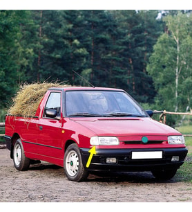 Skoda Pickup Pikap 1995-2001 Ön Sağ Sinyal Lambası Beyaz 6U0953042A