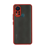 İnfinix Hot 11s Kılıf Montreal Silikon Kapak - Kırmızı