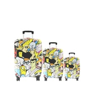 (My#135 Çizgi Karakter ) VALİZLER İÇİN KILIF SETİ (KABİN ORTA VE BÜYÜK) (Çok Renkli)