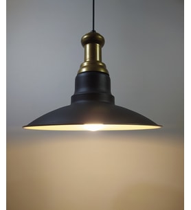 mylights  metal siyah içi beyaz  vintage  sarkıt bronz askılı