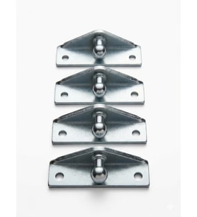 Gazlı Amortisör Montaj Braketi 4 Lü Set Ø10 Kürebaş Montajlı Brk302r (Krom)