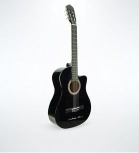 BK Gift Kişiye Özel Madrid Tam Boy Siyah Klasik Gitar