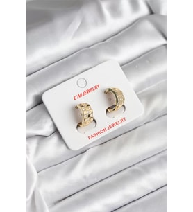 14K Gold Renk Kaplama CM Kadın Küpe - TJ-BKP11414