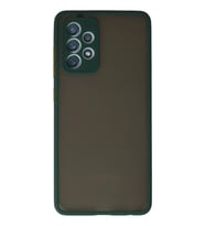 Newface Samsung Galaxy A72 Kılıf Montreal Silikon Kapak - Koyu Yeşil