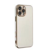 Apple İphone 16 Pro Max Kılıf Volet Silikon - Beyaz