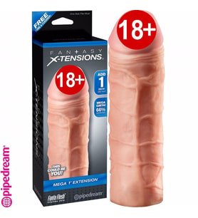 Pipedream Fantasy X-Tensions Mega 1 Et Dokulu Amerikan Penis Kılıfı GG1-PK2049