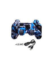 Ps3 Dual-shock Gamepad Yeni Nesil Kol Desenli Joystıck Oyun Kolu PC + 1.5 MT Şarj Kablosu HEDİYE