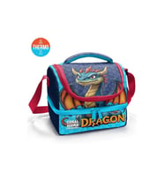 CORAL HIGH 37206 KIDS LACİVERT DRAGON DESENLİ THERMO İKİ KATLI BESLENME ÇANTASI