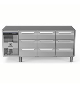 Electrolux Professional Endüstriyel Soğuk Tezgah 9x1/3 Çekmeceli 440 Lt -2+10°c, Aısı 304 Üst Tablasız EH3H7CCC