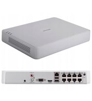 Hikvision DS-7108NI-Q1/8P 8 Kanal 8 PoE H.265+ NVR Kayıt Cihazı Plastik Kasa