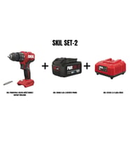 SKIL Set-2 (SKIL POWERTOOLS 3021CA AKÜLÜ DARBELİ MATKAP VİDALAMA+4,Ah Li BATARYA+2,4 A ŞARJ CİHAZI)