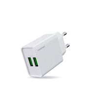 Polosmart PSM134 2A Çift USB Şarj Adaptörü Akıllı Tanıma Hızlı Şarj Başlığı 10W Beyaz