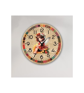 bilge Tasarım Çocuk Odası Duvar Saati 30 x 30 CM (Karışık)