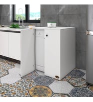 Kenzlife bulaşık&çamaşır&kurutma makinesi dolabı kapaklı nurten byz 90*70*60 banyo ofis