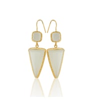 Kadir Jewellery 22 Ayar Altın Kaplama Kadın Sallantılı Küpe -El İşçiliği Ve Hipoalerjenik Küpe