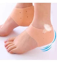 Silikon Topuk Gömleği Dikeni Bunyon Çatlak Koruyucu Bandaj Çorabı Ortopedik Ayak Destek Çorabı