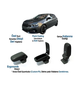 PEUGEOT 308 ARACA ÖZEL KOL DAYAMA KOLÇAK VİDASIZ 2014 2015 2016 2017 2018 2019 2020 2021 2022 2023 2