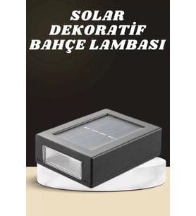 Dekoratif Duvar Lambası Solar Güneş Enerjili Bahçe Aydınlatması