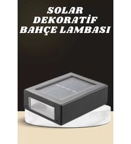 Dekoratif Duvar Lambası Solar Güneş Enerjili Bahçe Aydınlatması
