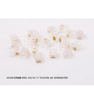 Vcom CT266 6P6C 20li RJ-11 Telefon Jac Konnektör