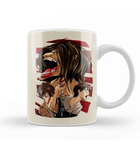 Attack On Titan Eren Fases Kupa Bardak Porselen