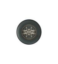 Şık 3'lü Antrasit Gourmet Düz Tabak Seti, 17 cm, modern tasarım