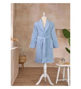 Özdilek Battal Boy Tek Bornoz Şalyaka-Classic Mavi (3XL Beden) Yeni