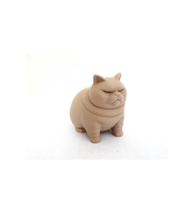 Dekoratif Kızgın Kedi Figürü