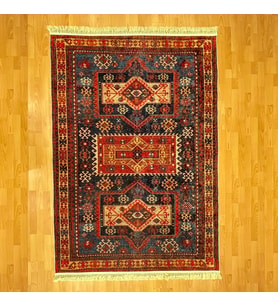 Üçlü Madalyon Desenli 160 X 230 Dijital Baskı Halı
