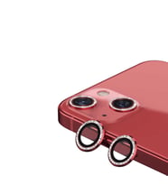 Binano Iphone 11/12/12 Mini Taşlı Kırmızı Kamera Koruyucu