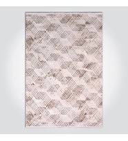 Makine Kaymaz Yıkanabilir Bej Geometrik Triko Salon Halısı Mutfak Halısı Koridor Halısı Yolluk FV01K