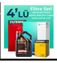Filtron Jeep Renegade 1.4 Benzin Filtre Bakım Seti Motul Motor Yağlı (2016-2018) 4 Lü