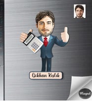 Kişiye Özel Muhasebeci Erkek Magnet -1