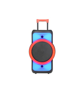 6.5" x 2 Dev Sürücülü Kablosuz Speaker TWS Destekli Uzaktan Kumandalı Profesyonel Karaoke Sistemi (Siyah)