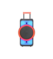 6.5" x 2 Dev Sürücülü Kablosuz Speaker TWS Destekli Uzaktan Kumandalı Profesyonel Karaoke Sistemi (Siyah)